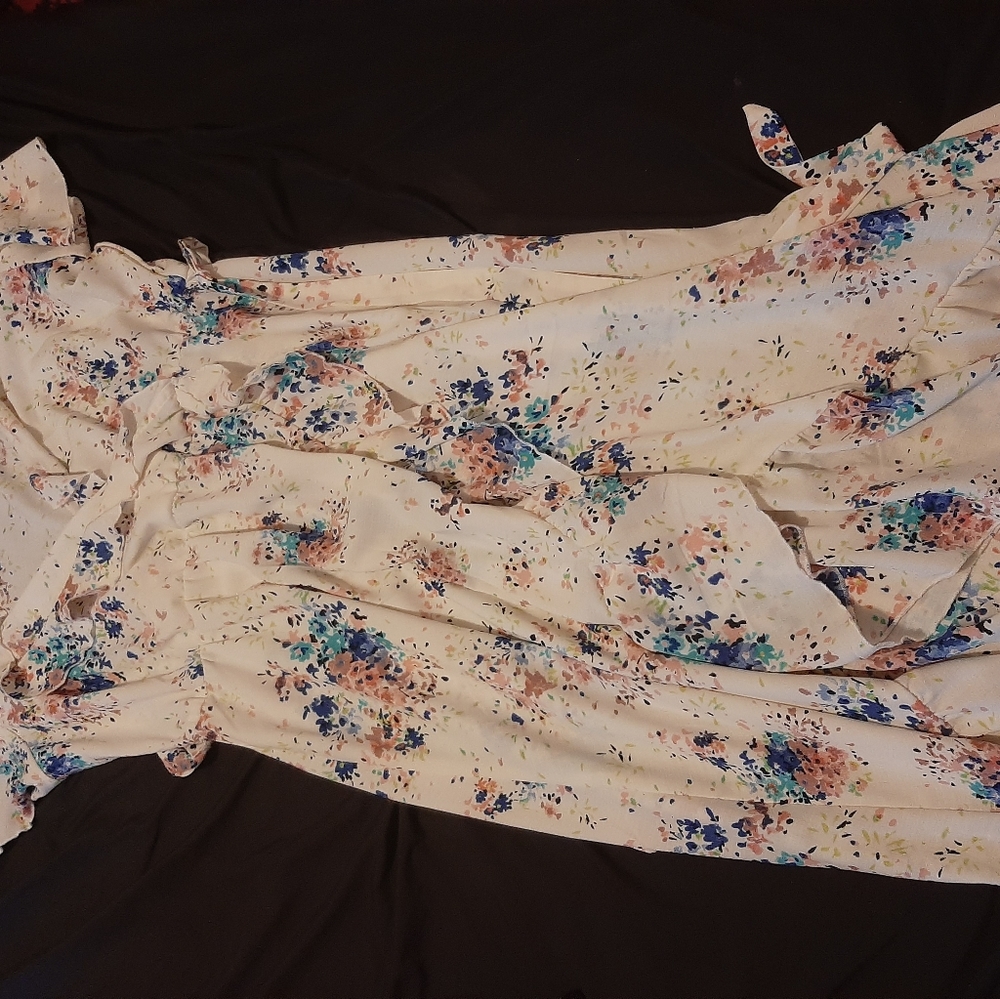 As U Wish floral ruffled dress
